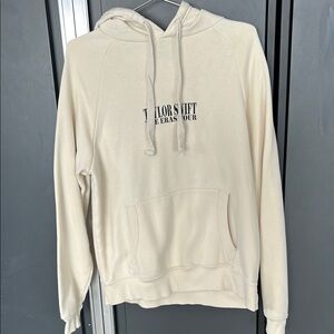Cream Hoodie with Front Pocket